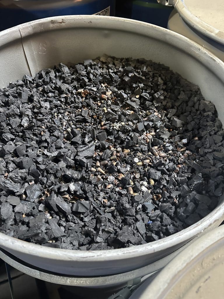 Gun Range Rubber with Lead